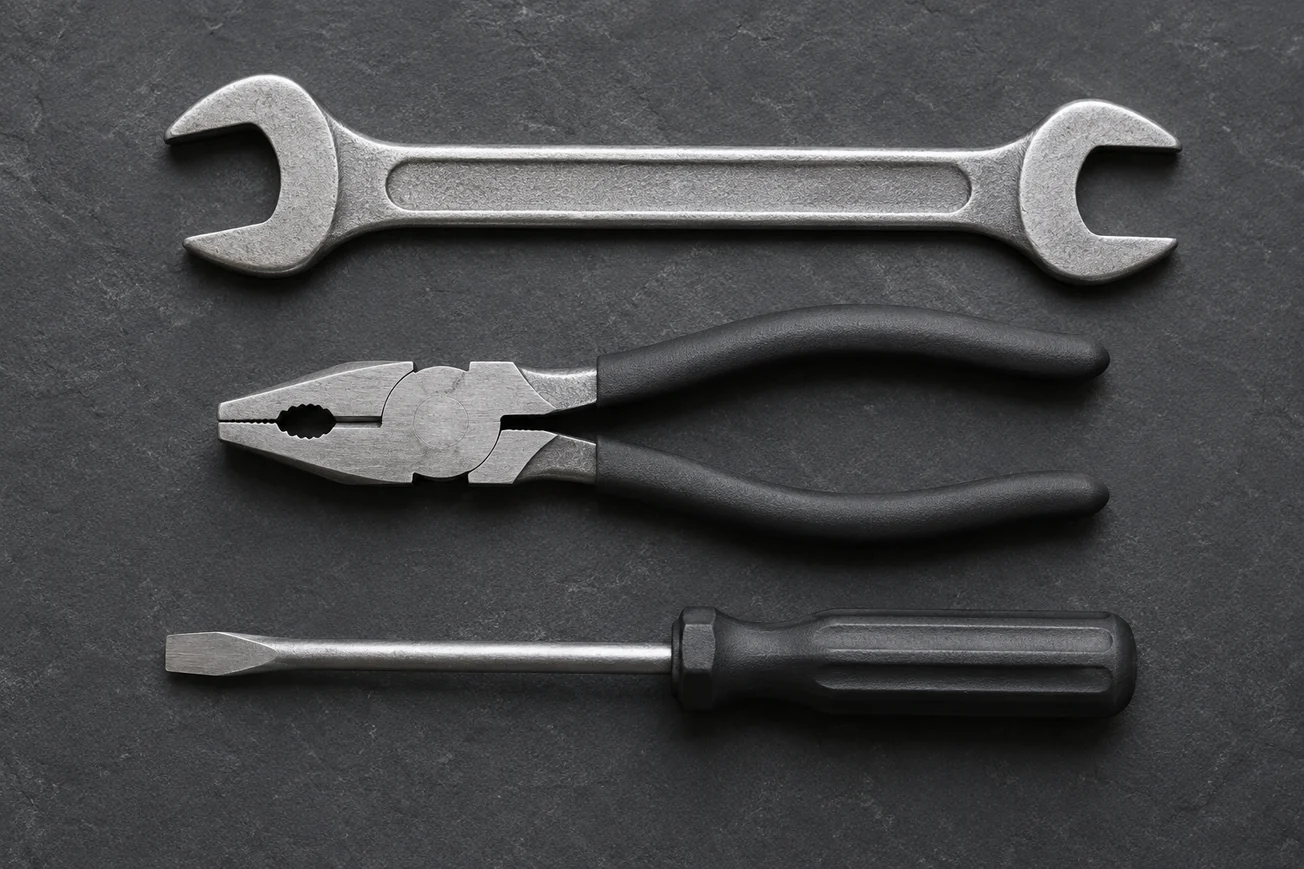 Generated flat lay of tools